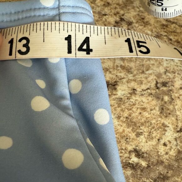 NWT Xhilaration Large Blue White Polka Dot Bathing Suit Bottom - Picture 6 of 10